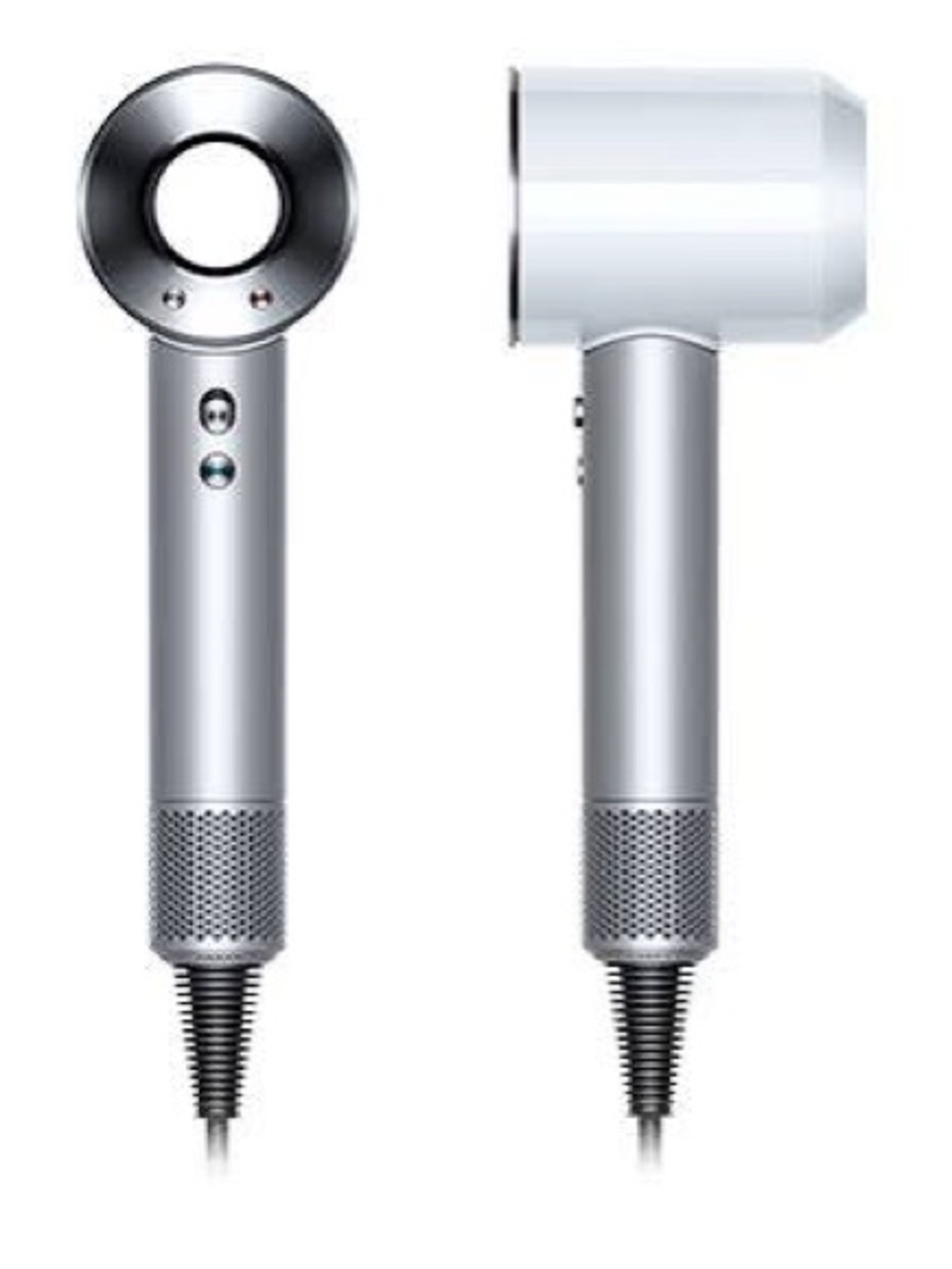 Authentic Dyson Supersonic Blowdryer with attachment in White & Silver | NWOT